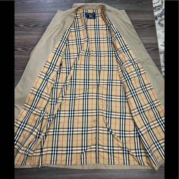 Burberry Tan Car Coat Trench Coat 50R - Picture 3 of 8
